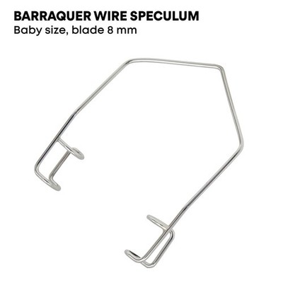 Barraquer Wire Speculum Baby Size Blade 8 mm German Steel Ophthalmic Instruments
