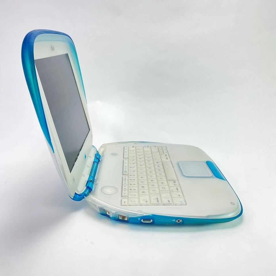 Apple iBook G3 Clamshell Blueberry 300MHz 576MB RAM 128GB SSD OS 9 - WIN 98 iMac - Image 4 of 4