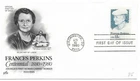 1980 FRANCES PERKINS FIRST  WOMAN CABINET MEMBER ARTCRAFT  FIRST DAY OF ISSUE