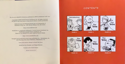 VG 2000 HC DJ First Edition Joy Peanuts Snoopy Christmas Charles Schulz - Foto 4 di 10