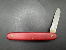 Vintage 1950’s Victorinox Rostfrei Switzerland Single Blade Pocket Knife Red