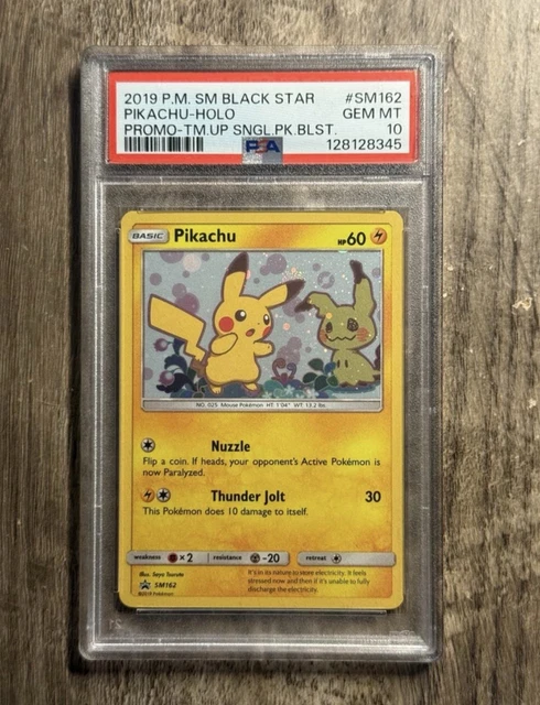 Pikachu SM162 SM Black Star Promo Holo Promo PSA 10 Pokémon TCG