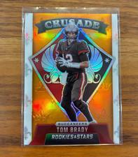 2021 Tom Brady Rookies and Stars Crusade Orange /25 Buccaneers MVP Goat