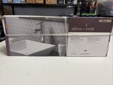 New Allen Roth Harlow Silver Chrome Vessel 1-Handle WaterSense Bathroom Faucet