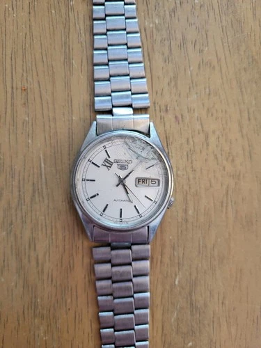 Seiko 5 Automatic 7009-8920 Day/Date Vintage Men’s Watch - Broken