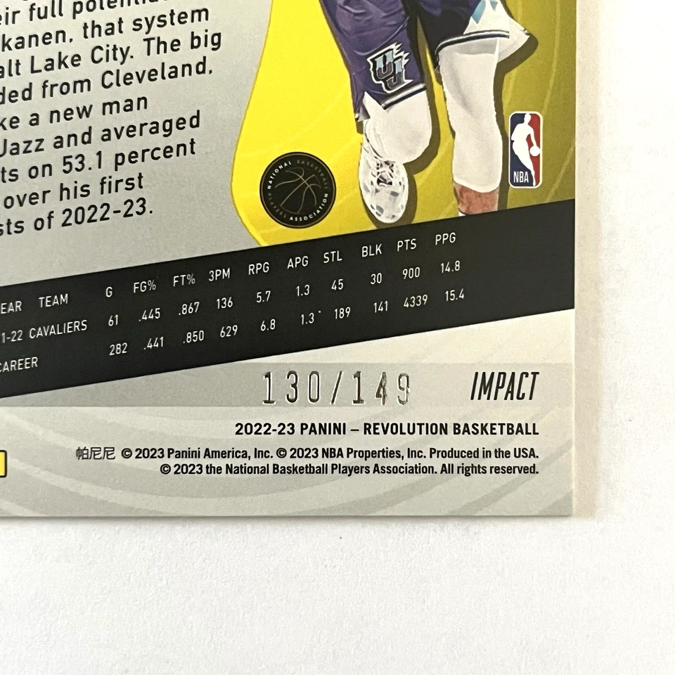 Lauri Markkanen 2022-23 Panini Revolution Impact /149 #43 Utah Jazz - Image 3 of 3