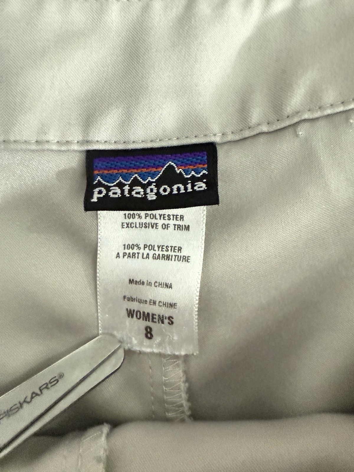 Patagonia Duway Skort Womens Size 8 Light Beige Front Zip Outdoors Hiking Casual thumbnail 5