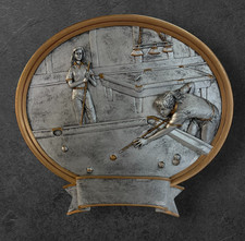 Pool/Billiards-Female Trophy/Award/Plaque/Novelty Resin, LG, NEW