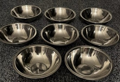 10 x extra kleine Edelstahl Mehrzweckschalen NEU PORTOFREI (10 Schüsseln)