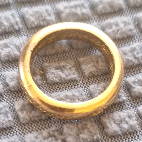 The Lord of the Rings One Ring Replica Gold Color Elvish Inscription Collectible
