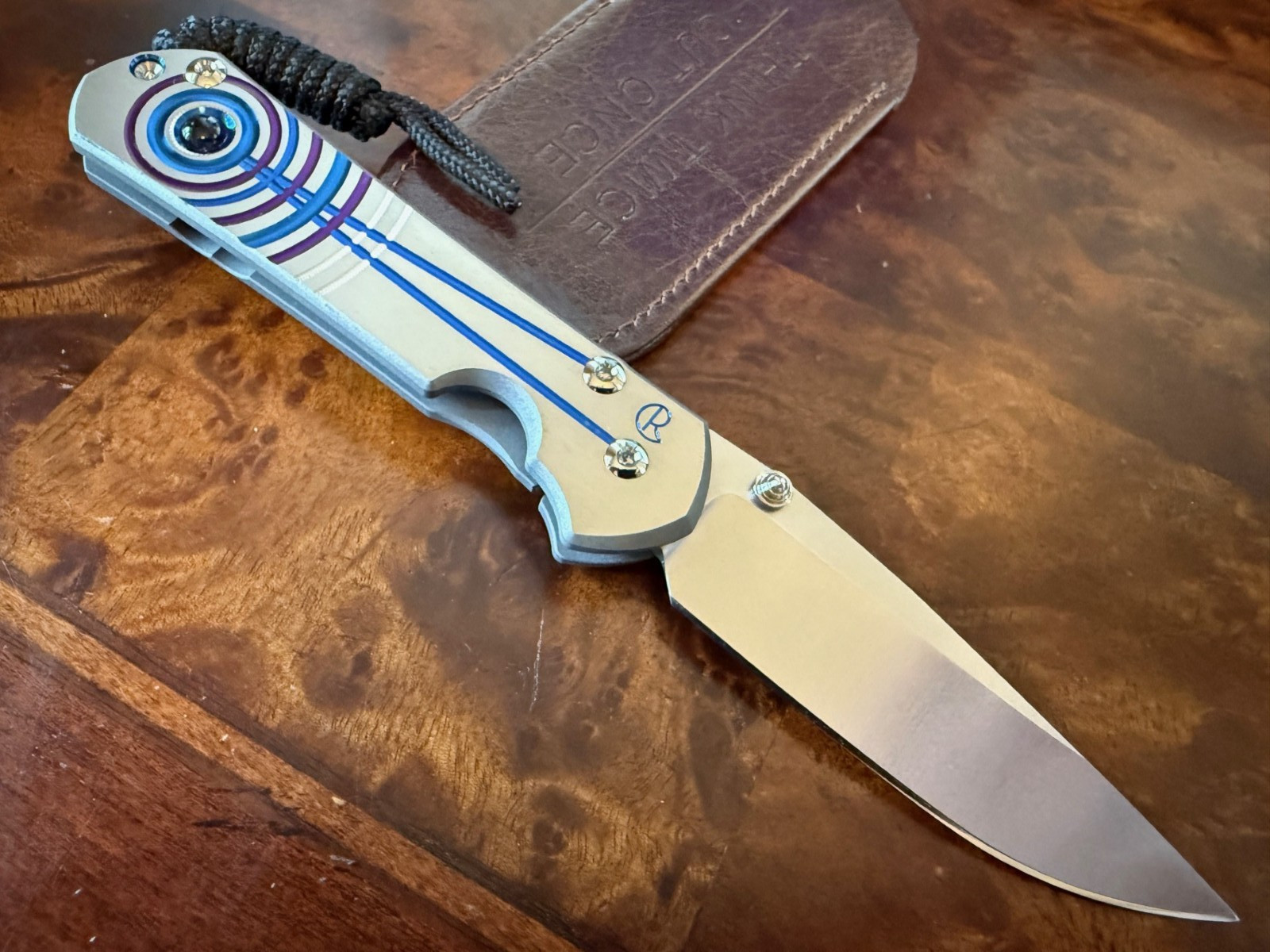 Chris Reeve Knives Small Sebenza 31 Unique Graphic  LEFT HANDED S31-1409 Unit B