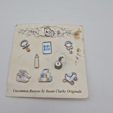 Uncommon Buttons by Susan Clark Originals Metal Baby Themed Buttons