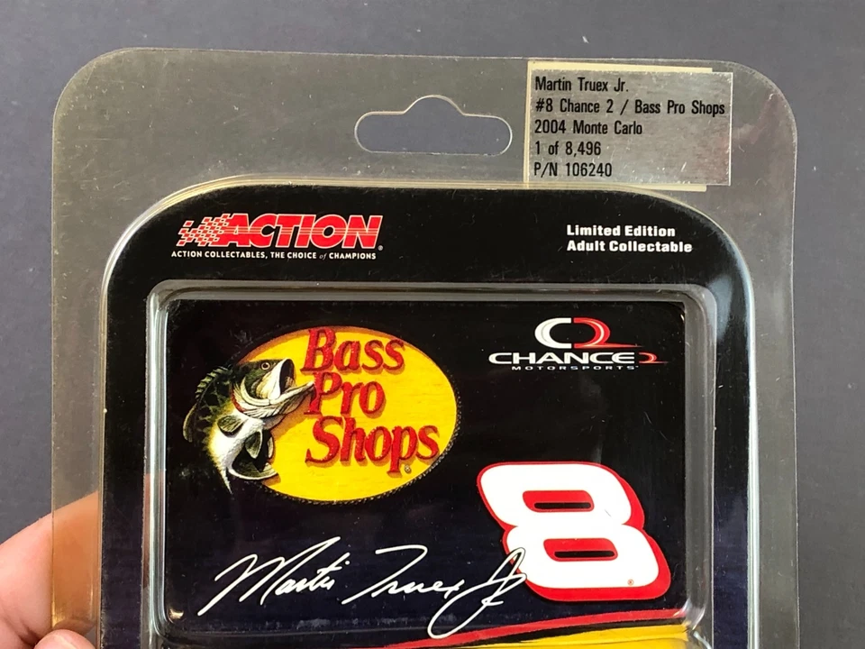 Lot of 3 Action 1:64 Diecast MARTIN TRUEX JR #1 #8 BASS PRO SHOPS TRACKER BOATS - Image 3 of 4
