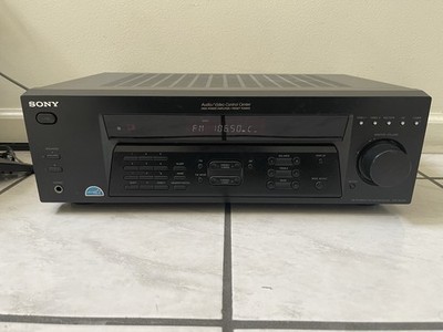 Sony STR-DE185 Black Wired 2 Channel 190 Watt FM-AM Receiver Powers On
