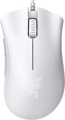Razer Deathadder Essential 2021 White Edition USB A Wired Optical 6400 Dpi Gamin