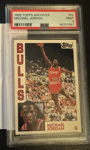 1992 Topps Archives #52 Michael Jordan PSA 9 Chicago Bulls NBA Card