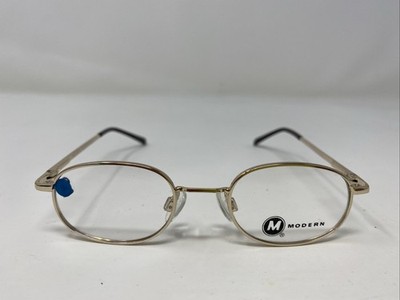 Modern Optical PUMPKIN SKULL GOLD 42-16-125 Metal Full Rim Eyeglasses Frame C879
