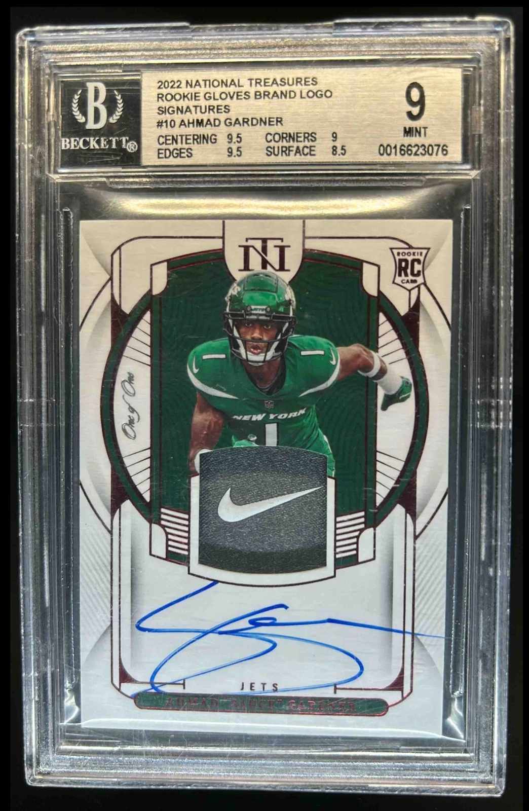 Sauce Gardner Panini National Treasures Crossover Rookie Patch Autograph #AG Brand Logo