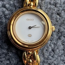 GUCCI Change Bezel 11/12 Watch Quartz 2.9cm Case 19cm Band Excellent Japan