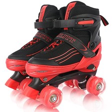 Roller Skates for Kids Boys Girls Toddler Ages 3-12, Adjustable 4 Sizes for K...