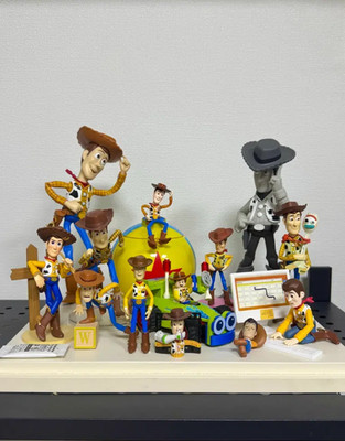 Huge LOT OF 14 VINTAGE Disney Toy Story  WOODY Figure Figurines Set Bulk Rare