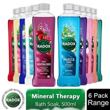 Radox Bath Soak 100% Nature Inspired Fragrances 500ml, 6 Pack