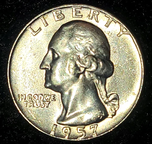 1957 D Washington Quarter - BU Condition - 90% Silver