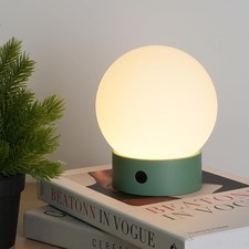 Small Cute Cordless Table Lamp Rechargeable, Battery Operated Shower Lamp Wat...