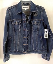 WOMENS GAP STAR WARS Jean Jacket Denim Sequence Size Medium No Tags