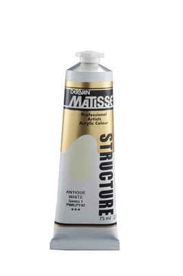Structure Heavy Body Acrylic Paint High Viscosity 75ml Tube Antique White