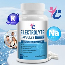 Buffered Electrolyte Salts 30 120 Caps-Replenish Electrolytes, Support Focus