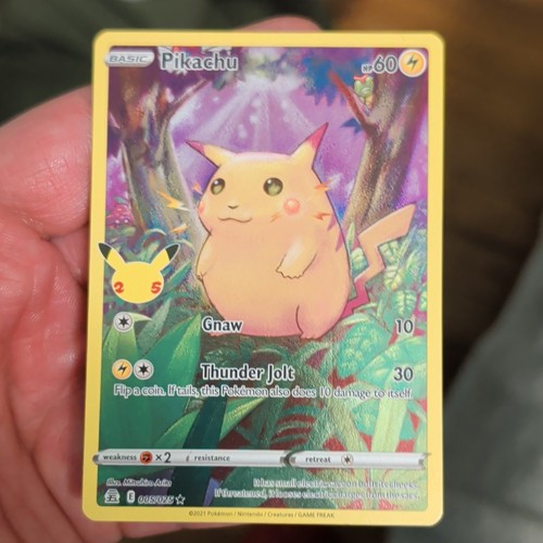 The Pokémon Company Pikachu 005/025 Celebrations Holo Rare English 60HP 2021