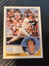 1983 Topps Traded - Steve Kemp #53T 1 Star Back New York Yankees 