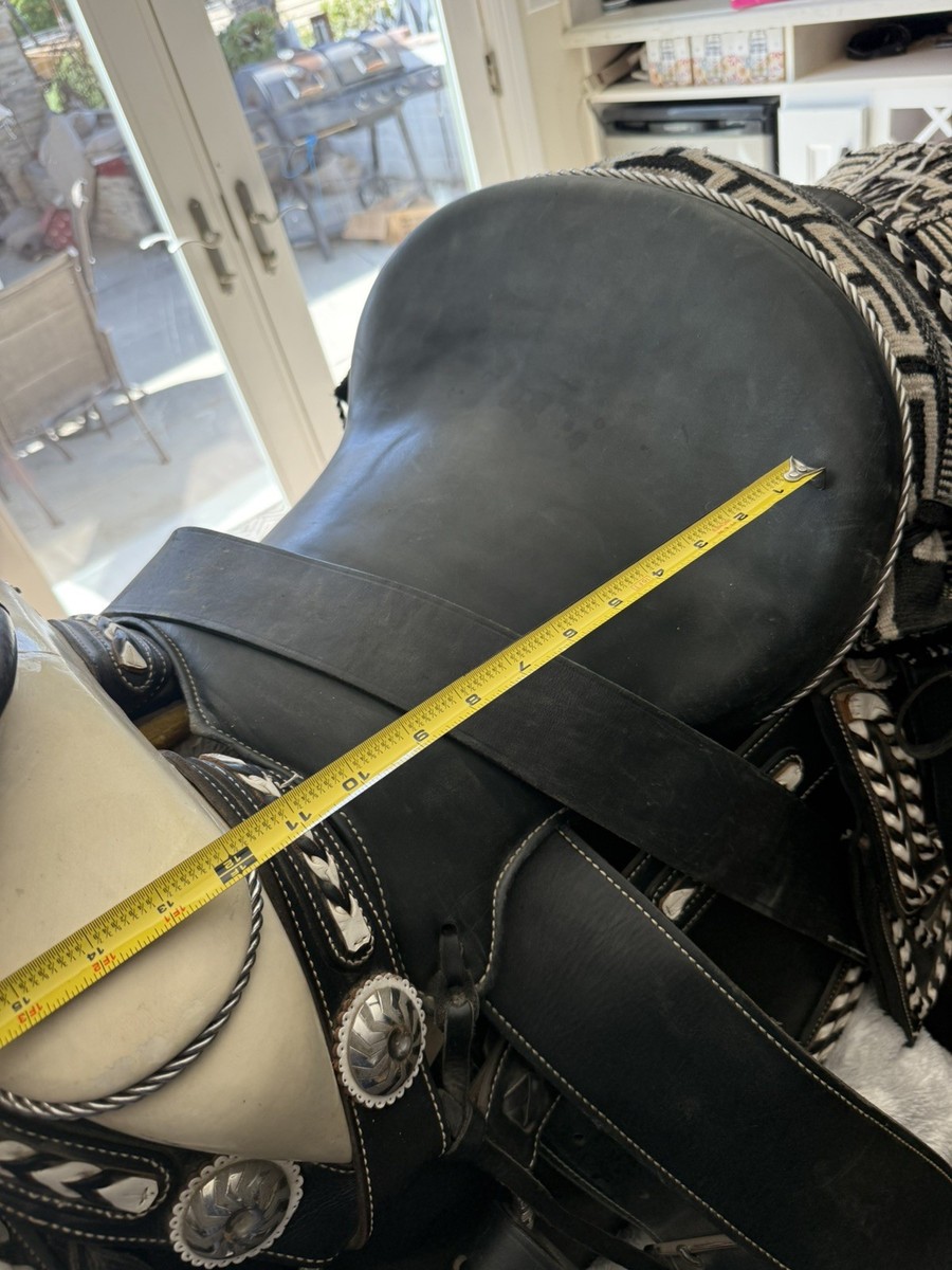 Selle Mexicaine Charro Pour Cheval – Taille 15″ – Cuir Couleur Miel – Neuve