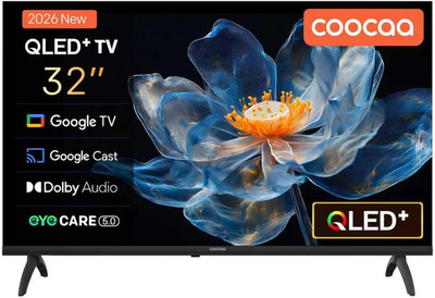 Coocaa QLED Smart TV 32 Zoll, 80Cm, QLED Fernseher Kompatibel Mit Google TV, HDR