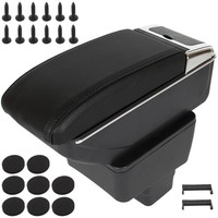 Mazda 2 2015- Armlehne Mit Bezug Schwarzes Echt Leder + Montageset