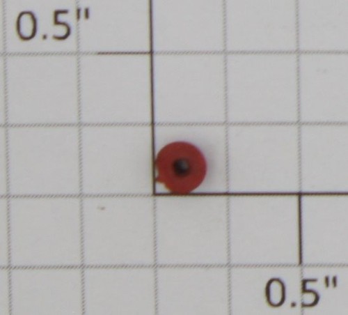 Buje aislante de plástico rojo Lionel 2420-28 (24) | Zustand: Used