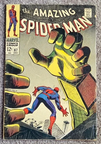Amazing Spider-Man #67 Marvel Comics 1968 Vintage Lee - Romita - G/VG
