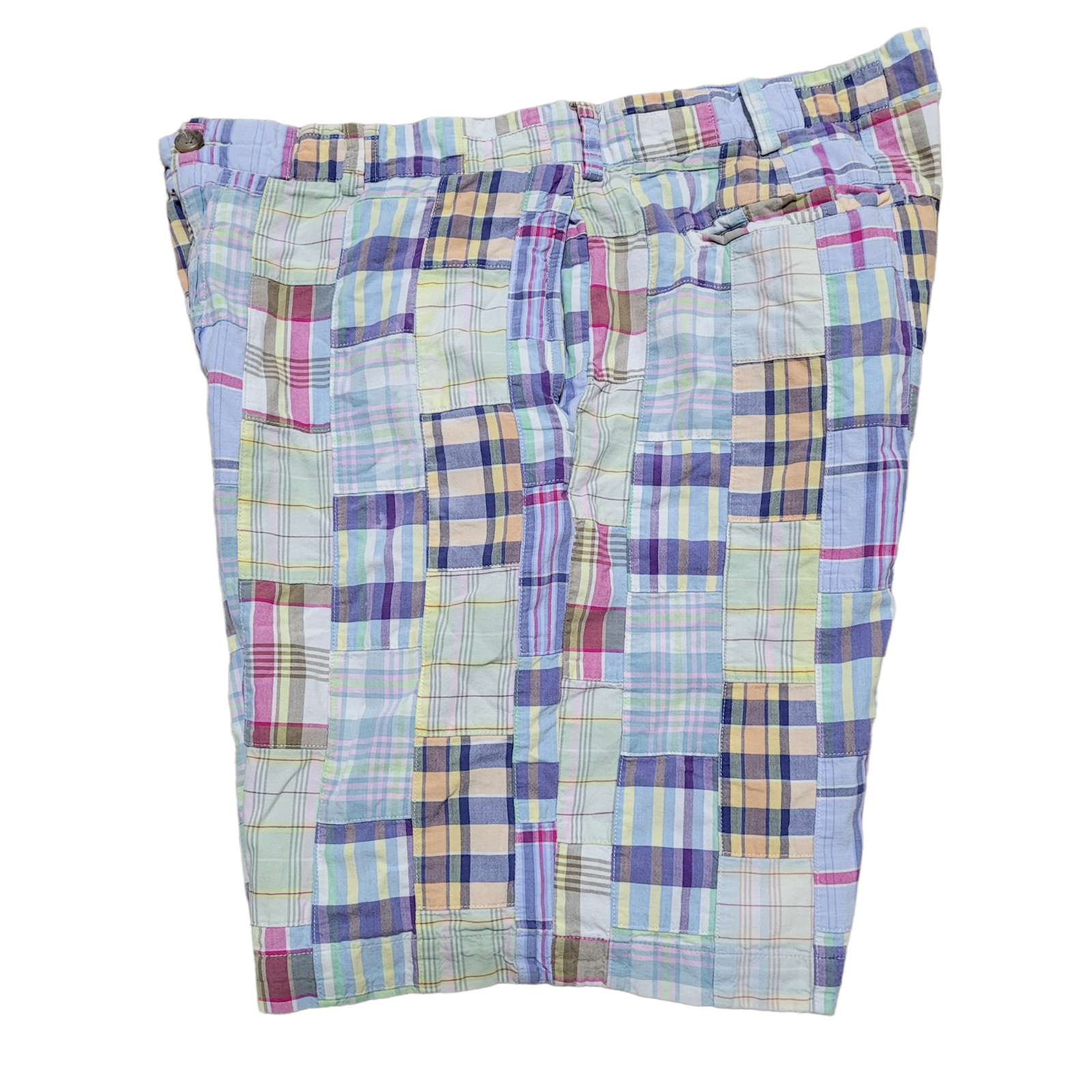 .Crew Patchwork Shorts 38 Men Multicolor Madras C… - image 12