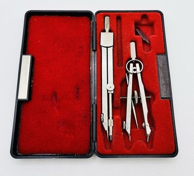 Vintage Helix Model 205 Technical Drawing Set Precision And Spring Bow Compass