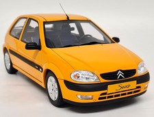 Otto 1/18 Citroen Saxo 1.4 Bic Phase 2 Mango Orange 2000 Resin Scale Model Car
