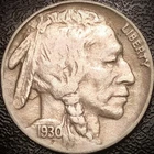 1930 S Buffalo Nickel - Choice VF, Full Horn - 5C
