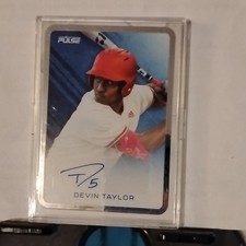 Pulse 2025 Devin Taylor Autograph PB-DTA Baseball Card Hard Signed