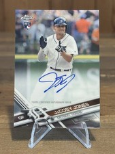 2017 Topps Chrome JaCoby Jones RA-JJO Rookie Card Auto Detroit Tigers MLB. rookie card picture