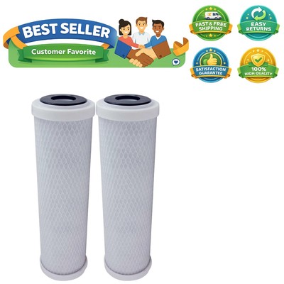 Flow-Pur 8 Compatible Carbon Block Filters - 2 Pack for Superior Filtration