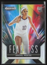 2024 Panini Prizm Draft Picks #21 Angel Reese Fearless Prizms Silver LSU Tigers