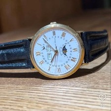 Jaque Baume Gold Plated Triple Calendar Moonphase Used
