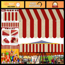 24 Pcs Carnival Circus Tent Decorations, Hanging Banners for Party Awning