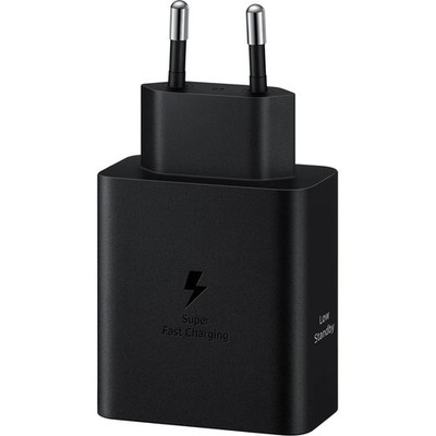 Ladegerät PD 50W USB-C USB-C Samsung Netzladegerät Wandladegerät Schwarz