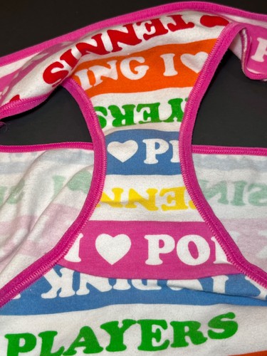 Victoria's Secret VTG VS I ♡ PINK Tennis Sailing Bikini Panty Rare 2005 *flaws* - Picture 16 of 24